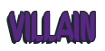 Rendering "VILLAIN" using Callimarker