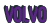 Rendering "VOLVO" using Callimarker