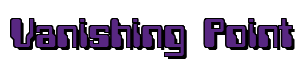 Rendering "Vanishing Point" using Computer Font
