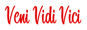Rendering "Veni Vidi Vici" using Bean Sprout
