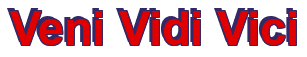 Rendering "Veni Vidi Vici" using Arial Bold