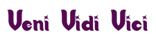 Rendering "Veni Vidi Vici" using Candy Store