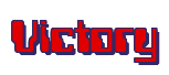 Rendering "Victory" using Computer Font