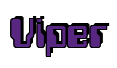 Rendering "Viper" using Computer Font