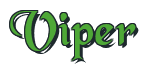 Rendering "Viper" using Black Chancery