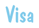 Rendering "Visa" using Dom Casual