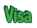 Rendering "Visa" using Callimarker