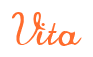 Rendering "Vita" using Commercial Script