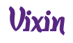 Rendering "Vixin" using Color Bar