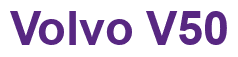 Rendering "Volvo V50" using Arial Bold
