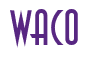 Rendering "WACO" using Anastasia