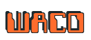 Rendering "WACO" using Computer Font