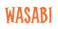 Rendering "WASABI" using Cooper Latin