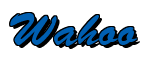 Rendering "Wahoo" using Brush Script