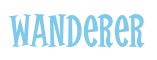 Rendering "Wanderer" using Cooper Latin