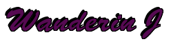 Rendering "Wanderin J" using Brush Script