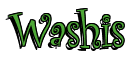 Rendering "Washis" using Curlz