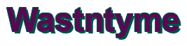 Rendering "Wastntyme" using Arial Bold