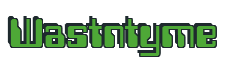 Rendering "Wastntyme" using Computer Font