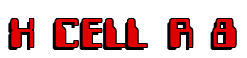 Rendering "X CELL R 8" using Computer Font