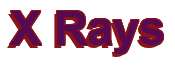 Rendering "X Rays" using Arial Bold