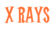 Rendering "X Rays" using Cooper Latin