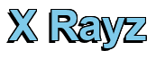 Rendering "X Rayz" using Arial Bold