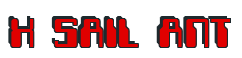 Rendering "X SAIL ANT" using Computer Font