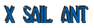 Rendering "X SAIL ANT" using Deco