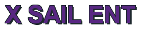 Rendering "X SAIL ENT" using Arial Bold