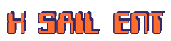 Rendering "X SAIL ENT" using Computer Font