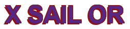 Rendering "X SAIL OR" using Arial Bold