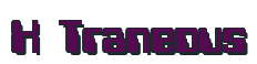 Rendering "X Traneous" using Computer Font