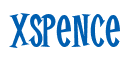 Rendering "Xspence" using Cooper Latin