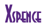 Rendering "Xspence" using Asia