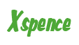 Rendering "Xspence" using Big Nib