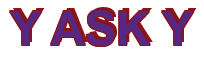 Rendering "Y ASK Y" using Arial Bold