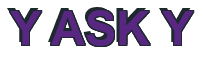 Rendering "Y ASK Y" using Arial Bold