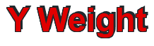 Rendering "Y Weight" using Arial Bold