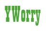 Rendering "Y Worry" using Bill Board