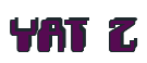 Rendering "YAT Z" using Computer Font