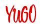 Rendering "YUGO" using Bean Sprout