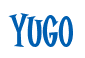 Rendering "YUGO" using Cooper Latin