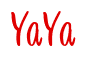Rendering "YaYa" using Bean Sprout
