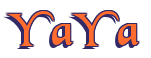 Rendering "YaYa" using Black Chancery