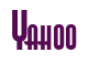Rendering "Yahoo" using Asia
