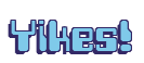 Rendering "Yikes!" using Computer Font