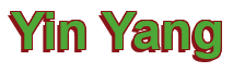 Rendering "Yin Yang" using Arial Bold