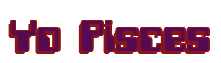 Rendering "Yo Pisces" using Computer Font