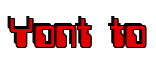 Rendering "Yont to" using Computer Font